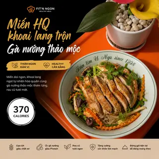 Hình ảnh Miến HQ trộn gà nướng eatclean