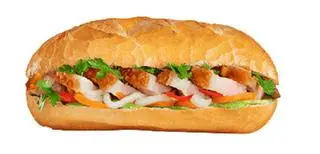 Hình ảnh bánh mì heo quay + ốp la