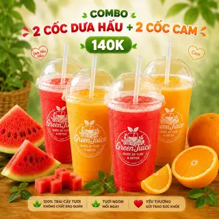 Hình ảnh Combo 2 dưa hấu - 2 cam