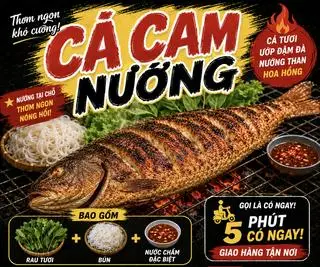 Hình ảnh CÁ CAM NƯỚNG 500-600g CÂN SỐNG