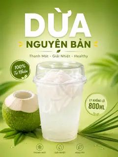 Hình ảnh Dừa Tươi Size Khổng Lồ 800ml
