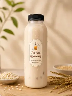 Hình ảnh trà sữa gạo rang