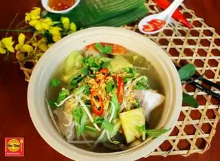 Hình ảnh cơm canh chua cá hú