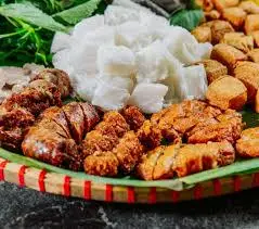 Hình ảnh món đậu thịt+ chả cốm+ sting
