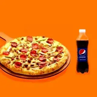 Hình ảnh Combo 1 pizza size 18 - 1 pepsi