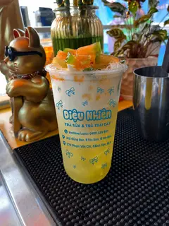 Hình ảnh Trà dưa lưới (có dưa lưới ngâm)