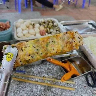 Hình ảnh Bánh tráng mắm ruốc 1 trứng cút đánh Phan Rang