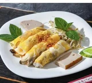 Hình ảnh bánh cuốn trứng nhân thịt