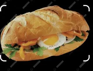 Hình ảnh Bánh mì ốp là 2trứng