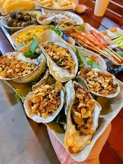 Hình ảnh sét 5 con Hàu nướng mỡ hành