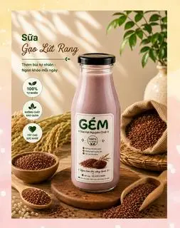Hình ảnh Sữa Gạo Lứt Rang