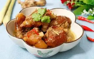 Hình ảnh cơm giò heo giả cầy