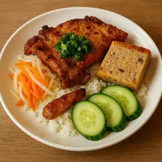 Hình ảnh CƠM TẤM SƯỜN+CHẢ