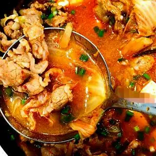 Hình ảnh Canh Kim Chi Ba Chỉ Bò