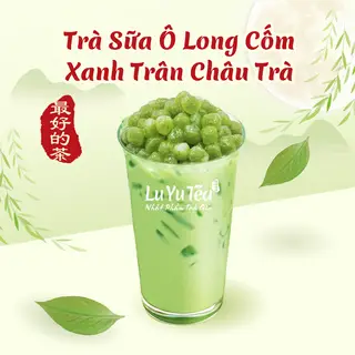 Hình ảnh Trà Sữa Ô Long Cốm Xanh Trân Châu Trà