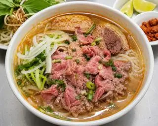 Hình ảnh Bún bò tái - nạm