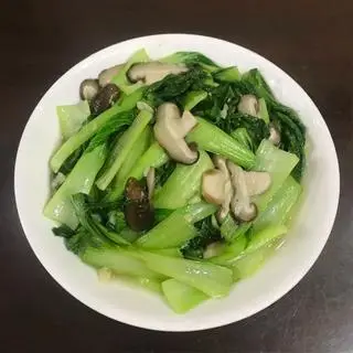 Hình ảnh Rau cai xào  nấm 