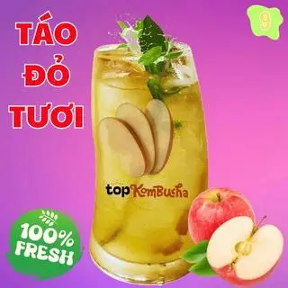 Hình ảnh Ly Kombucha Táo Đỏ Tươi