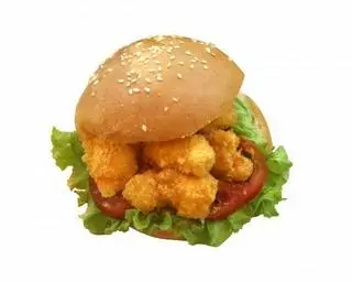 Hình ảnh Buger Gà + 1 ly nước