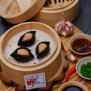 Hình ảnh Há Cảo Tôm Than Tre - Charcoal Shrimp Dumplings - 3pcs