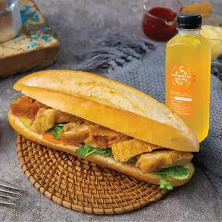 Hình ảnh Combo Bánh mì Gà nướng mật ong và Đồ uống