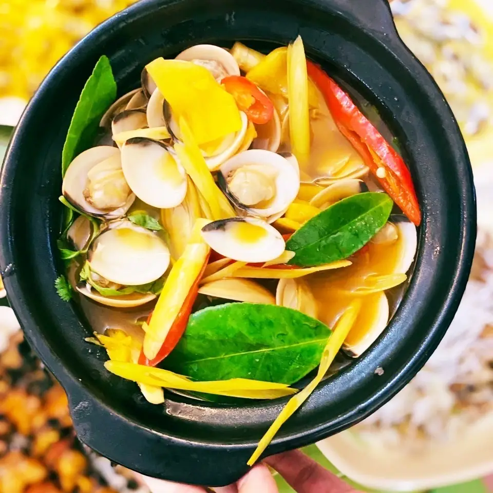 Hình ảnh Ngao hấp thái chua cay