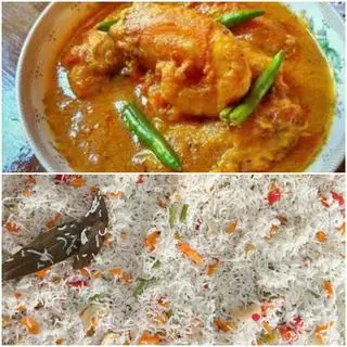Hình ảnh Combo cà ri tôm - cơm trộn Ấn/ Shrimp cury - mixed rice
