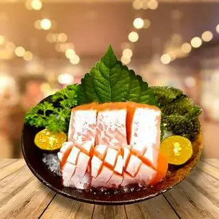 Hình ảnh Sashimi bụng cá hồi 6pcs
