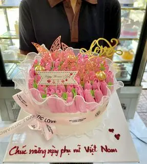 Hình ảnh Bánh kem bó hoa (20cm)