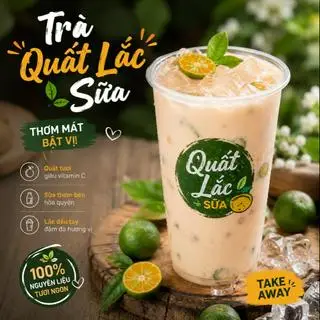 Hình ảnh Trà quất lắc sữa size L