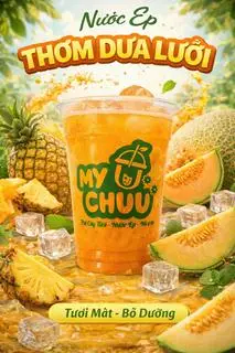 Hình ảnh Nước Ép Dưa Lưới Mix Thơm