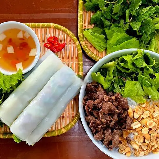 Hình ảnh Combo 5 phở cuốn bò - 1 bún trộn nam bộ - 1 trà quất nha đam