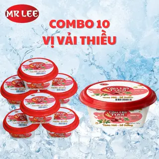 Hình ảnh Combo 10 hũ tàu hủ tươi hương vải