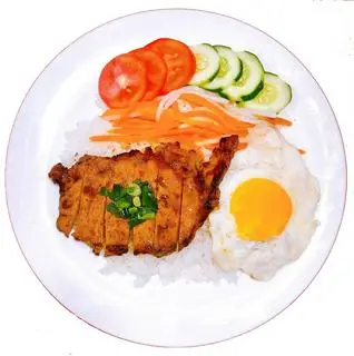Hình ảnh  cơm sườn trứng