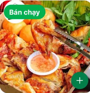 Hình ảnh gà nướng sốt bảng đôn 1 con