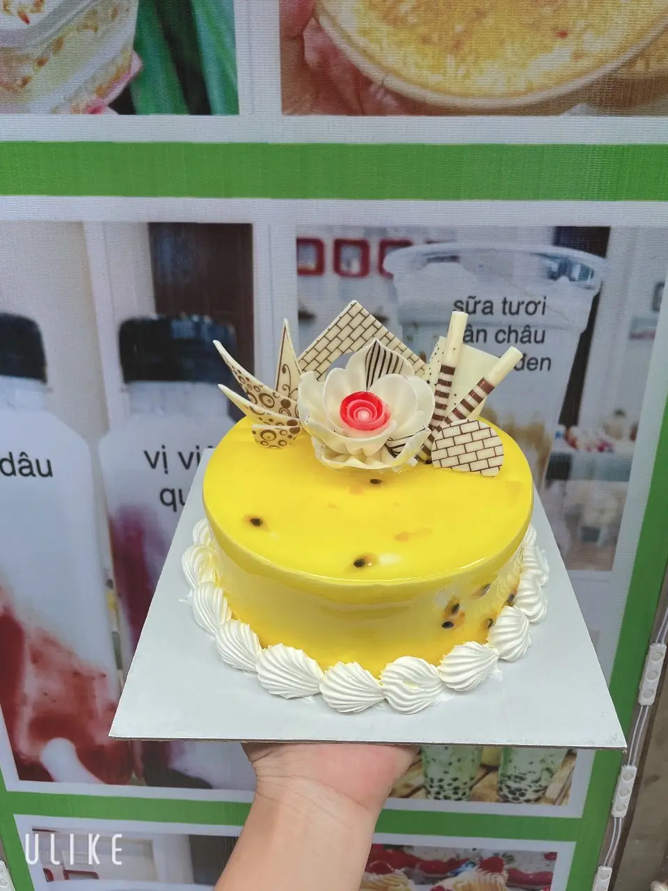 Hình ảnh bánh sinh nhật vi chanh leo 