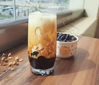 Hình ảnh Sữa tươi trân châu đường đen