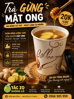 Hình ảnh Trà gừng mật ong