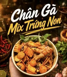 Hình ảnh Chân Gà Mix Trứng Non Size L