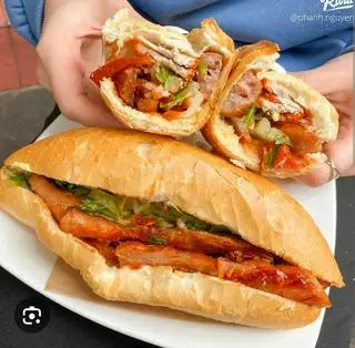 Hình ảnh bánh mì nem nướng