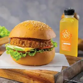 Hình ảnh Combo Bánh Hamburger bò và Đồ uống