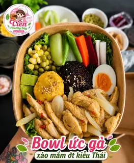 Hình ảnh Bowl Ức Gà Xào Mắm Ớt Kiểu Thái