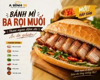 Hình ảnh bánh mì ba rọi muối 