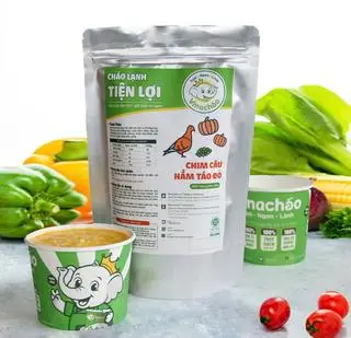 Hình ảnh Set cháo tim câu hầm táo đỏ