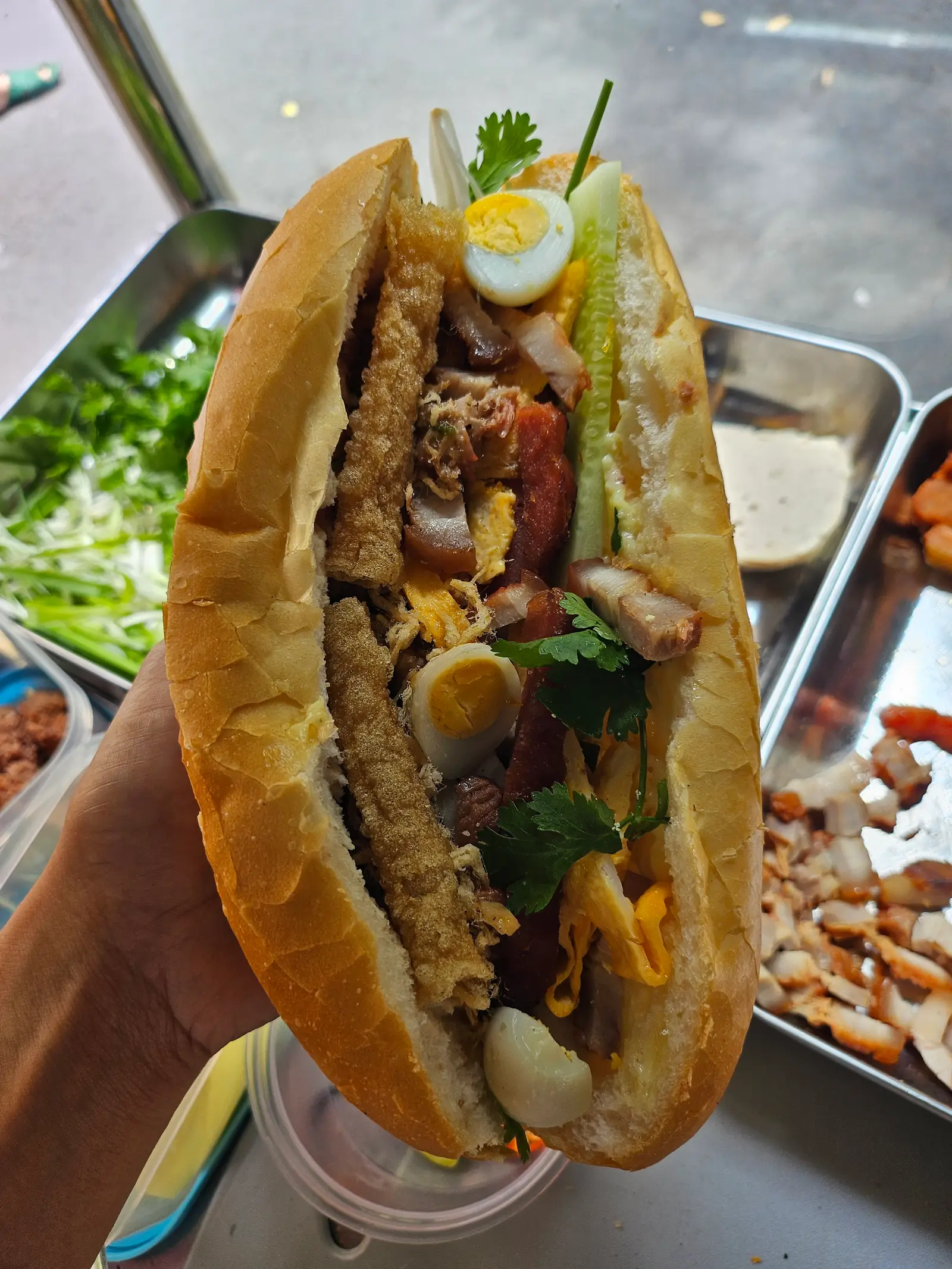Hình ảnh ComBo bánh mì + trà tắc
