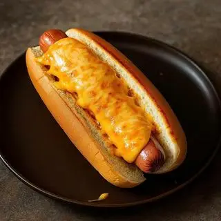 Hình ảnh Hotdog *Sốt* Phô Mai Tan Chảy | Hotdog: Cheese *Sauce*