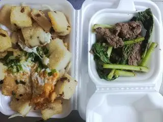 Hình ảnh bột chiên 2 trứng+ bò thêm 
