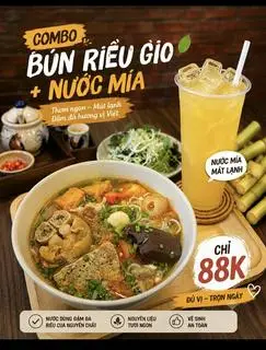 Hình ảnh Combo Bún riêu giò + nước mía