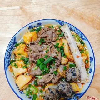 Hình ảnh Bún riêu bò + giò + mọc