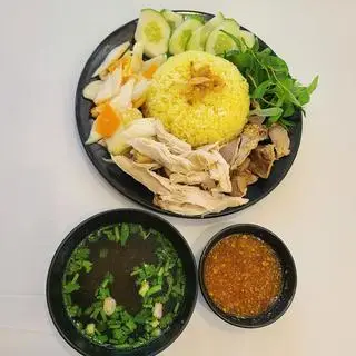 Hình ảnh Cơm Gà Xé + Lòng 